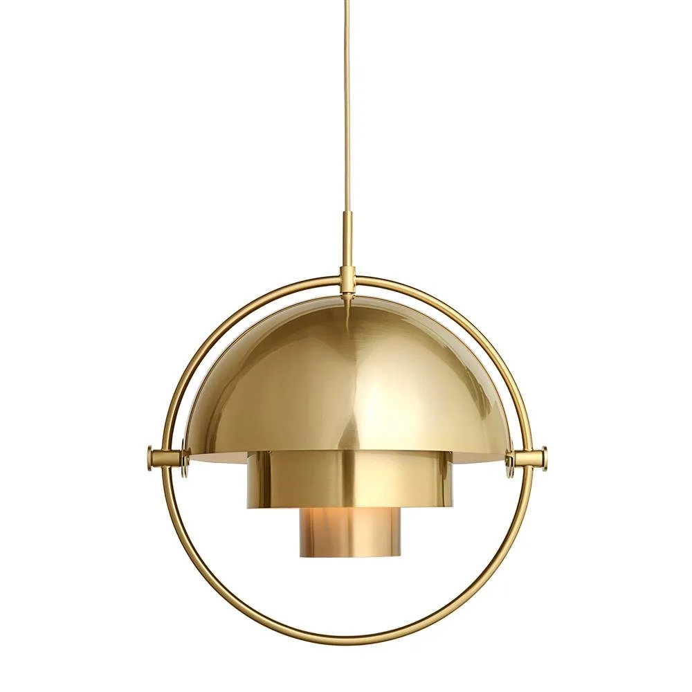 GUBI Multi-Lite ceiling lamp brass | Scandinavian Design | Pendant lamps | Gold-coloured