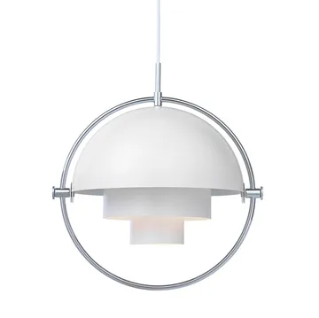 Multi-Lite ceiling lamp - chrome-white - GUBI