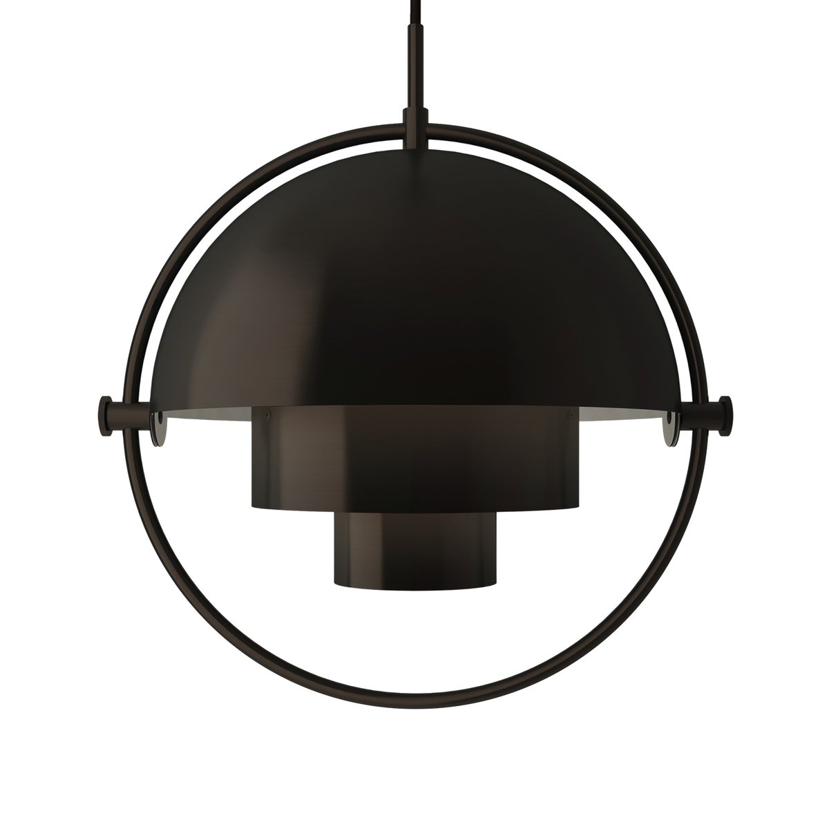 GUBI Multi-Lite ceiling lamp small Antique brass | Scandinavian Design | Pendant lamps | Black