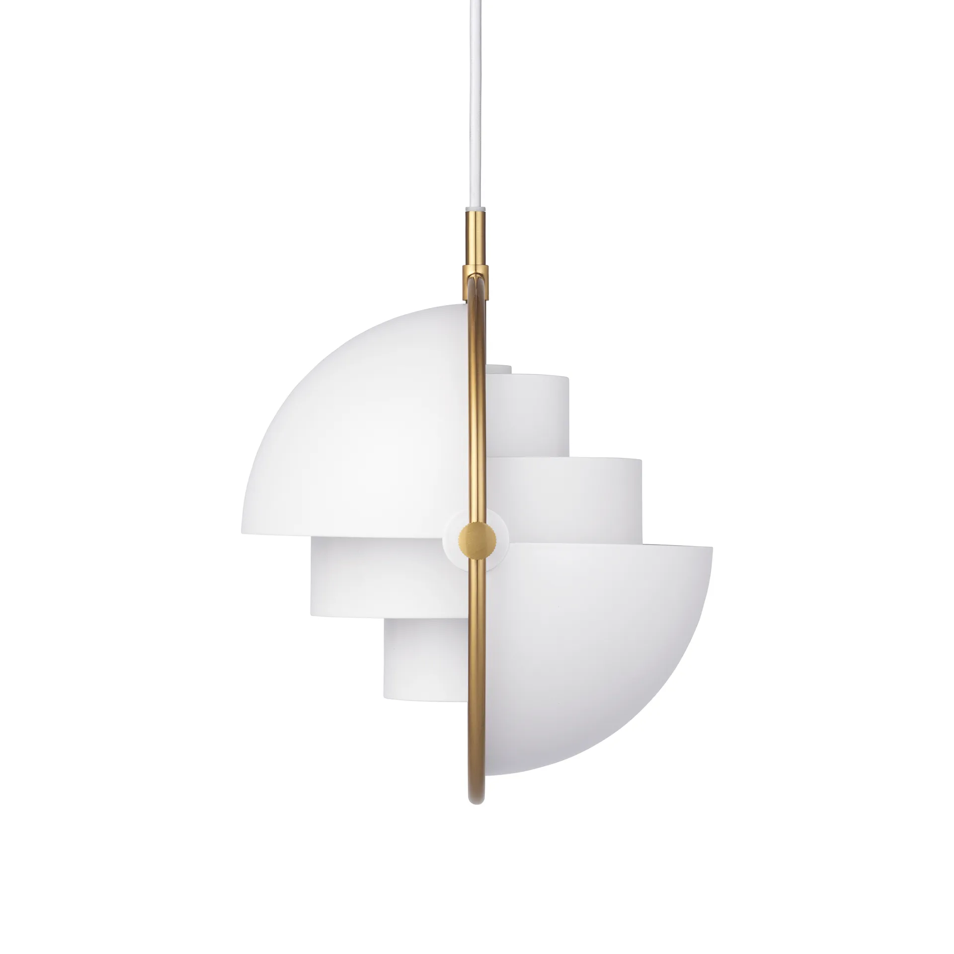 Multi-Lite ceiling lamp small, brass-white GUBI