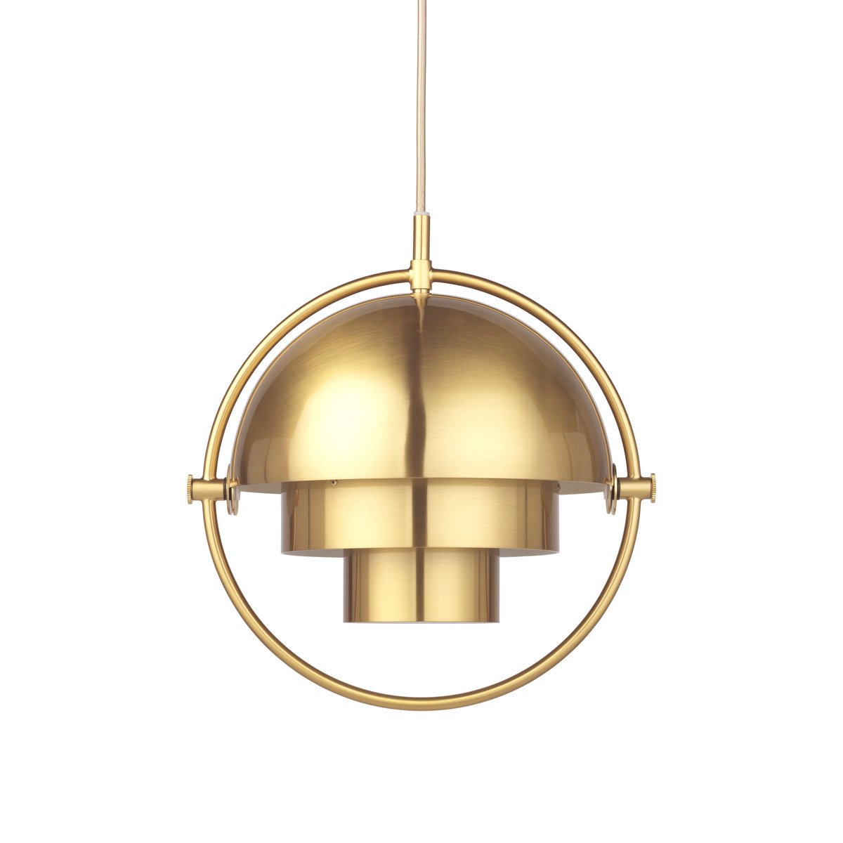 GUBI Multi-Lite ceiling lamp small brass | Scandinavian Design | Pendant lamps | Gold-coloured