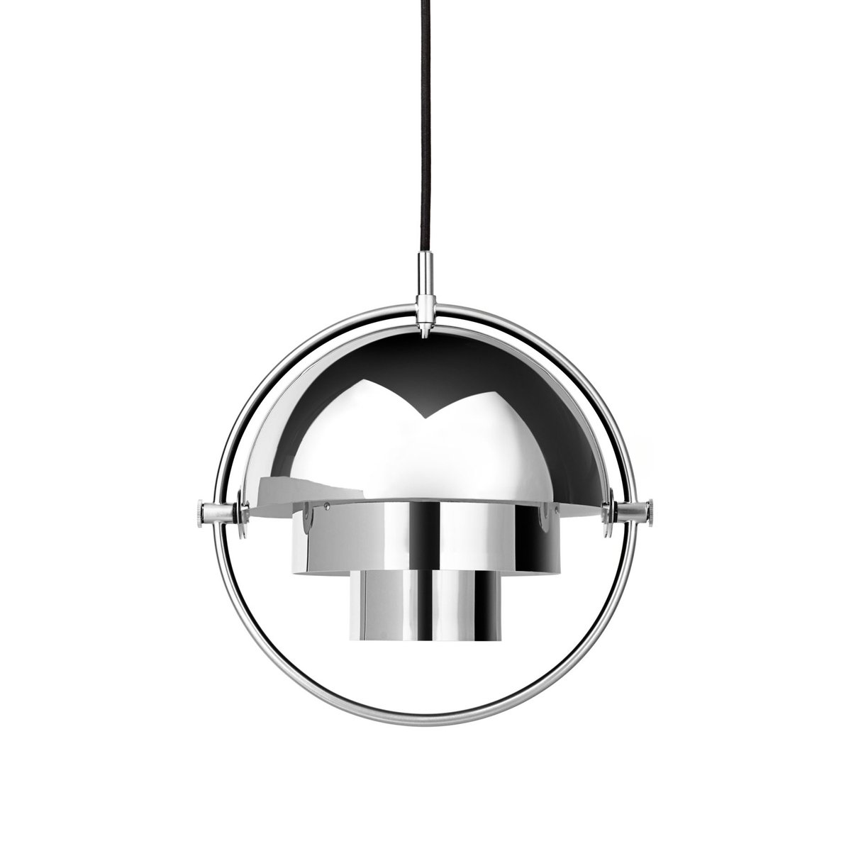 GUBI Multi-Lite ceiling lamp small chrome | Scandinavian Design | Pendant lamps | Silver-coloured