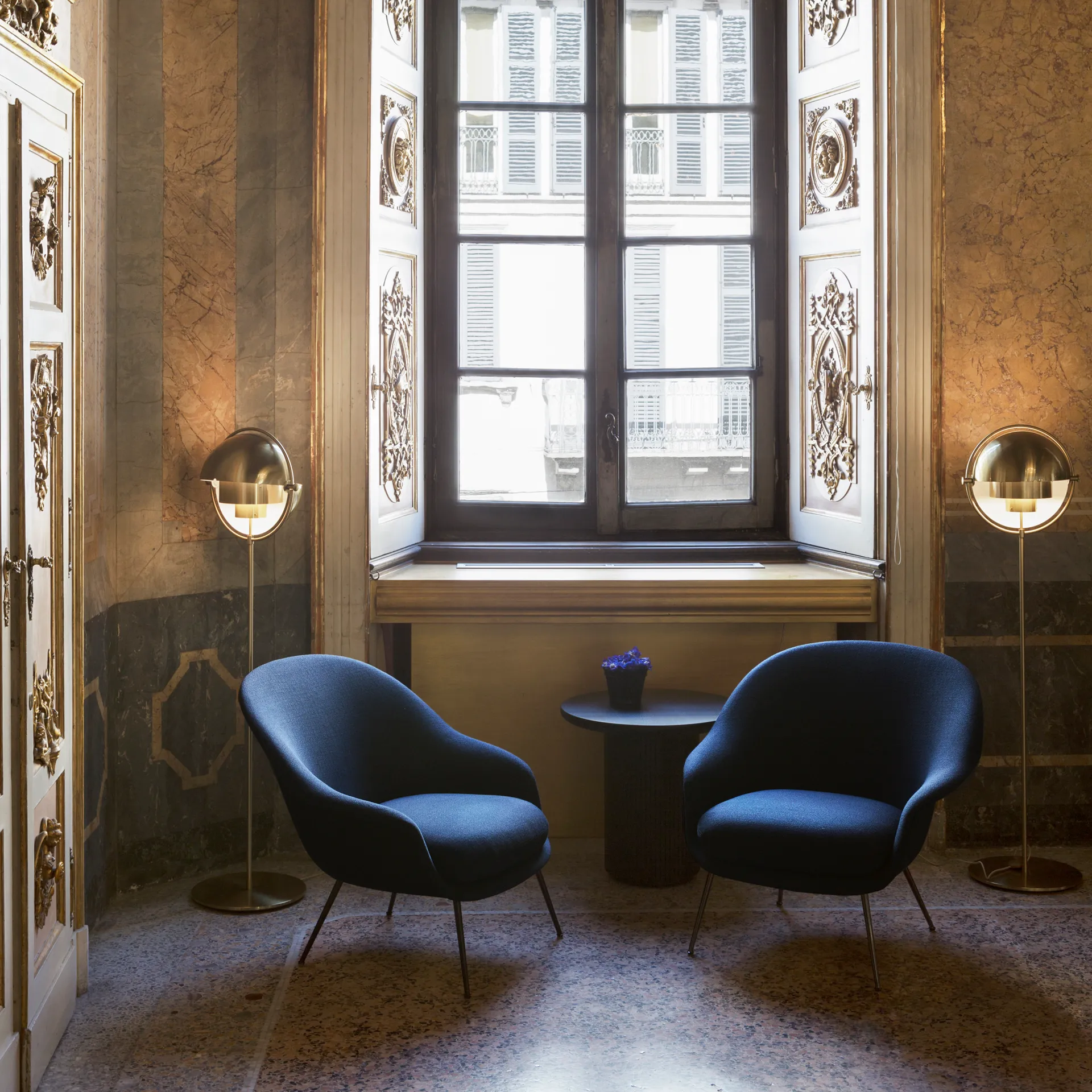 Multi-Lite floor lamp, Bronze-brass GUBI