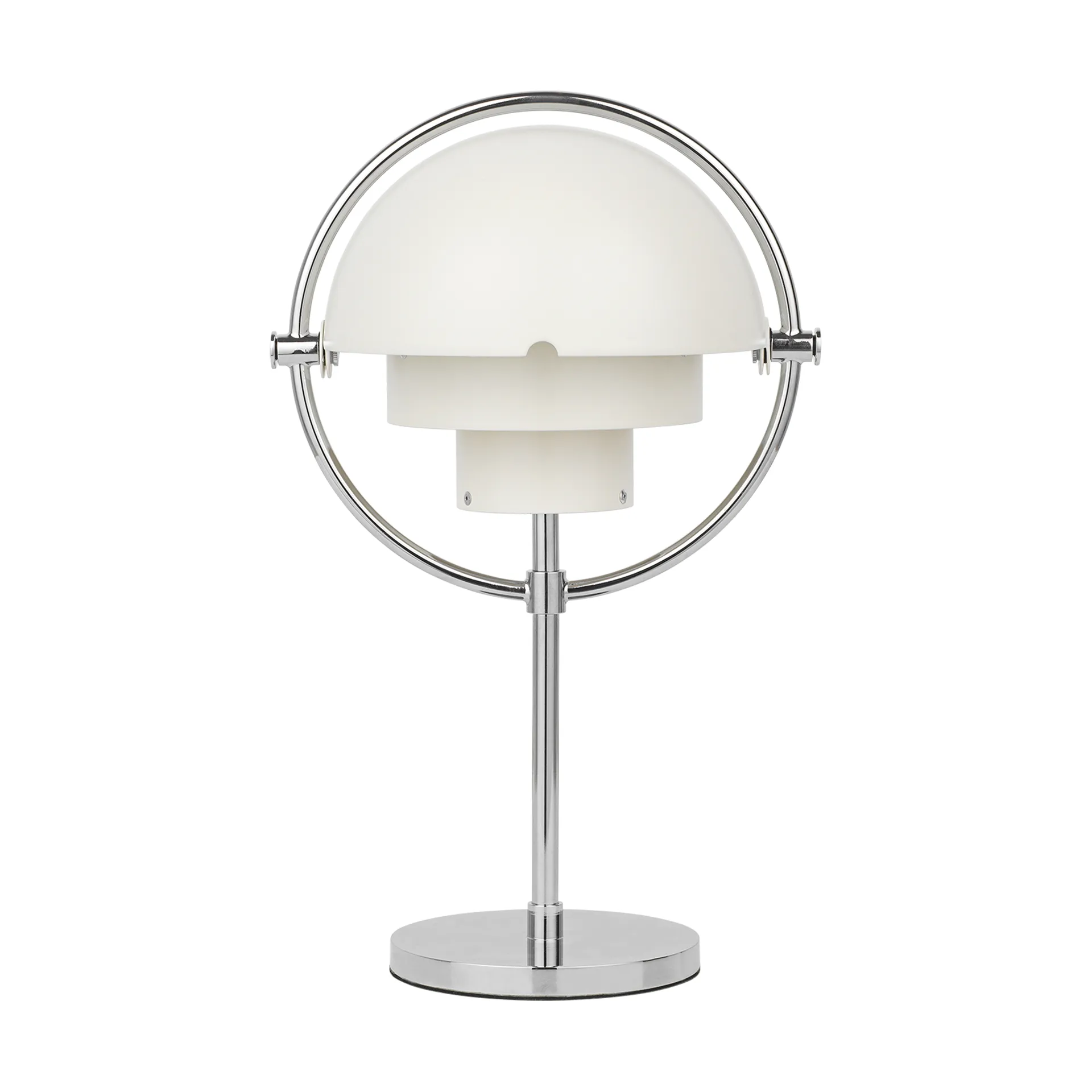 Multi-Lite portable lamp, White semi matte-chrome GUBI