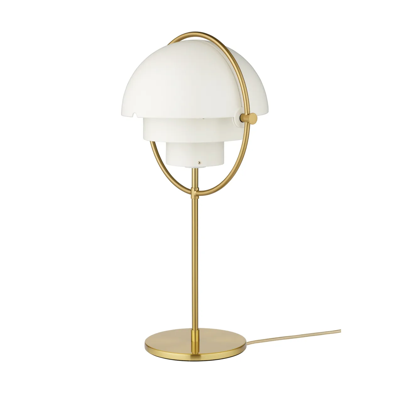GUBI Multi-Lite table lamp brass-white | Scandinavian Design | Desk & table lamps | Gold-coloured