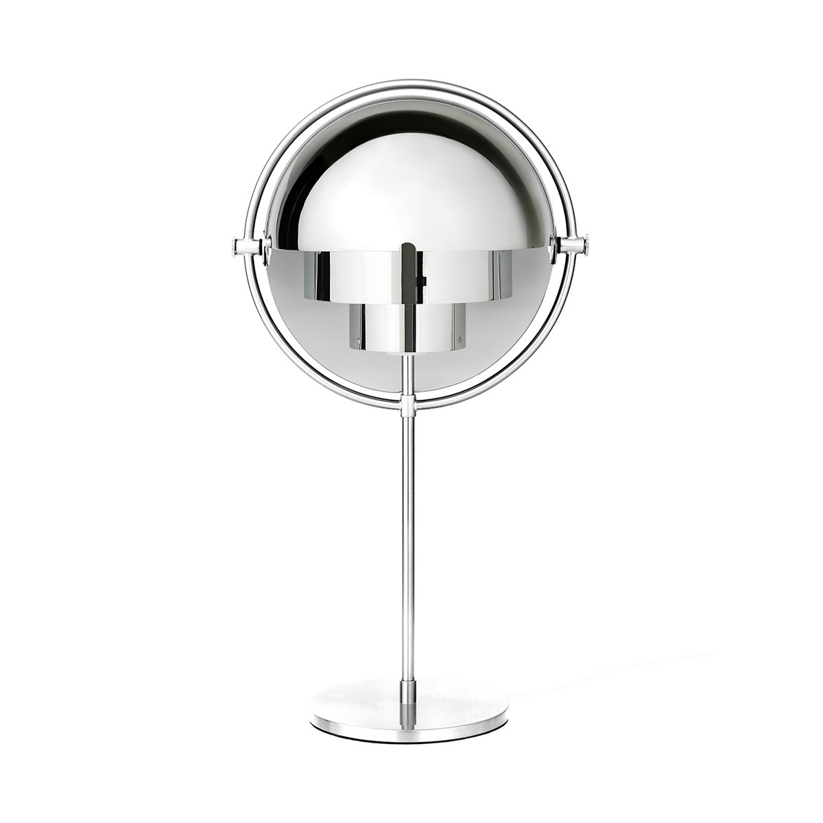 GUBI Multi-Lite table lamp chrome | Scandinavian Design | Desk & table lamps | Silver-coloured