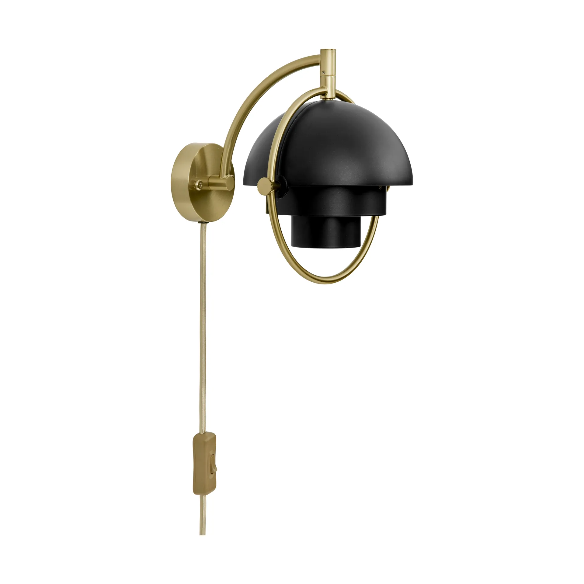 Multi-Lite wall lamp, Black-brass GUBI