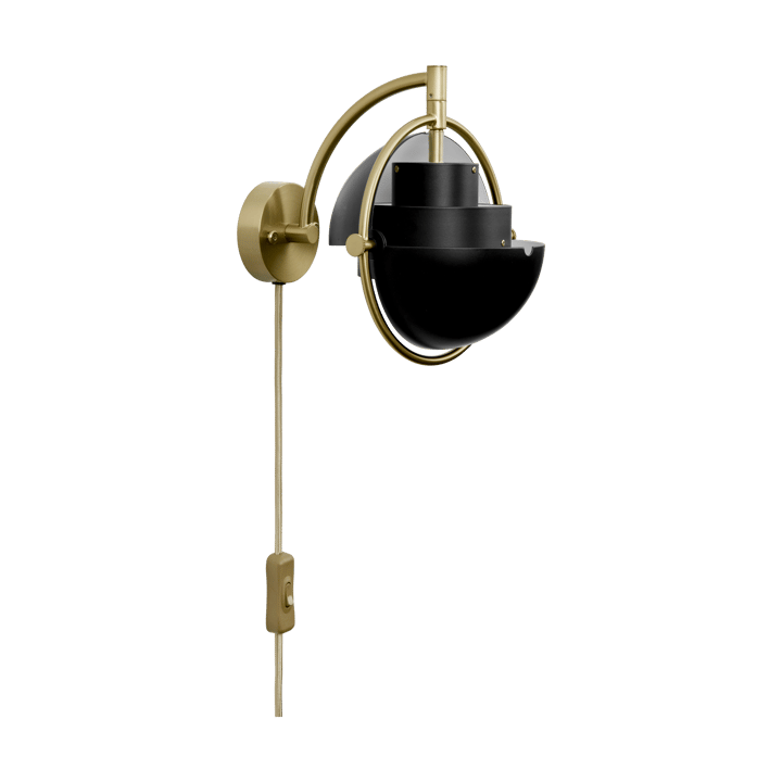 Multi-Lite wall lamp, Black-brass GUBI