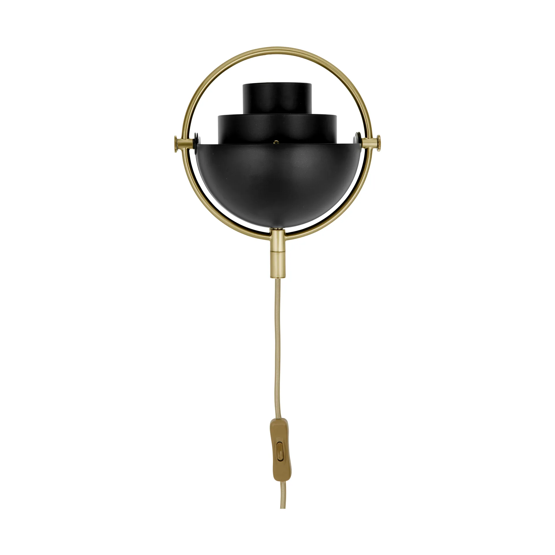 Multi-Lite wall lamp, Black-brass GUBI