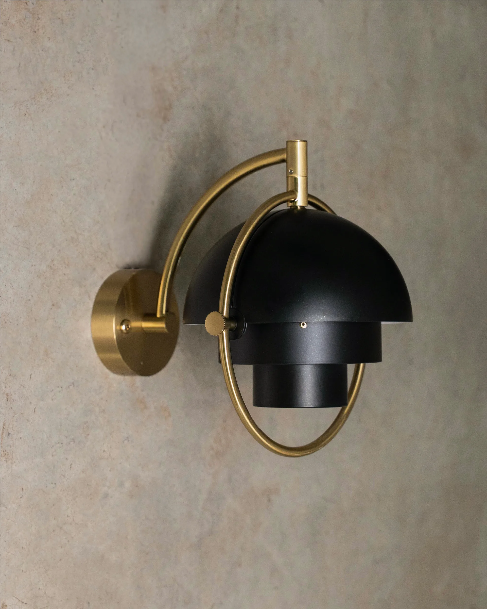 Multi-Lite wall lamp, Black-brass GUBI