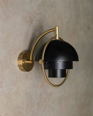 Multi-Lite wall lamp - Black-brass - GUBI