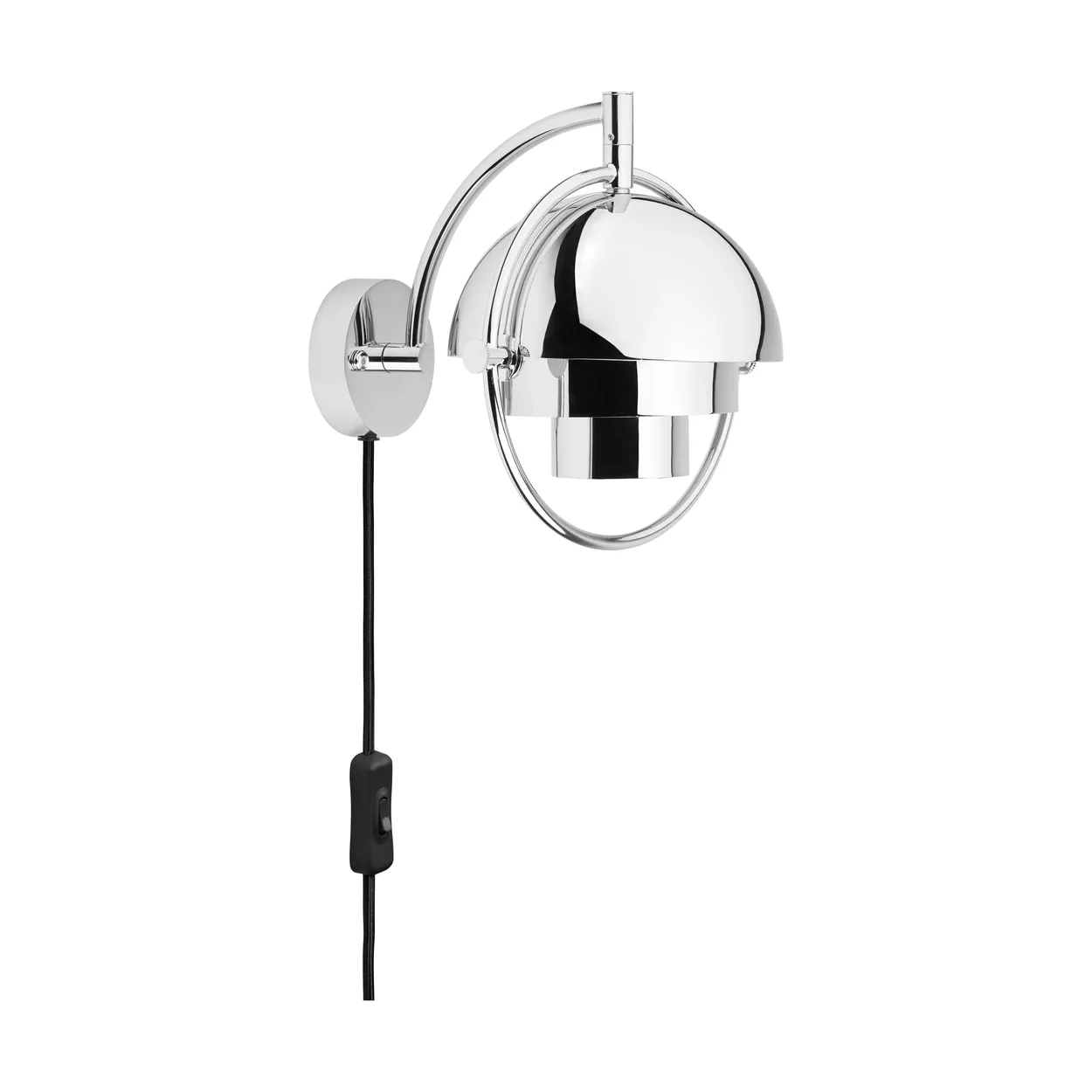 GUBI Multi-Lite wall lamp Chrome | Scandinavian Design | Wall lights | Silver-coloured