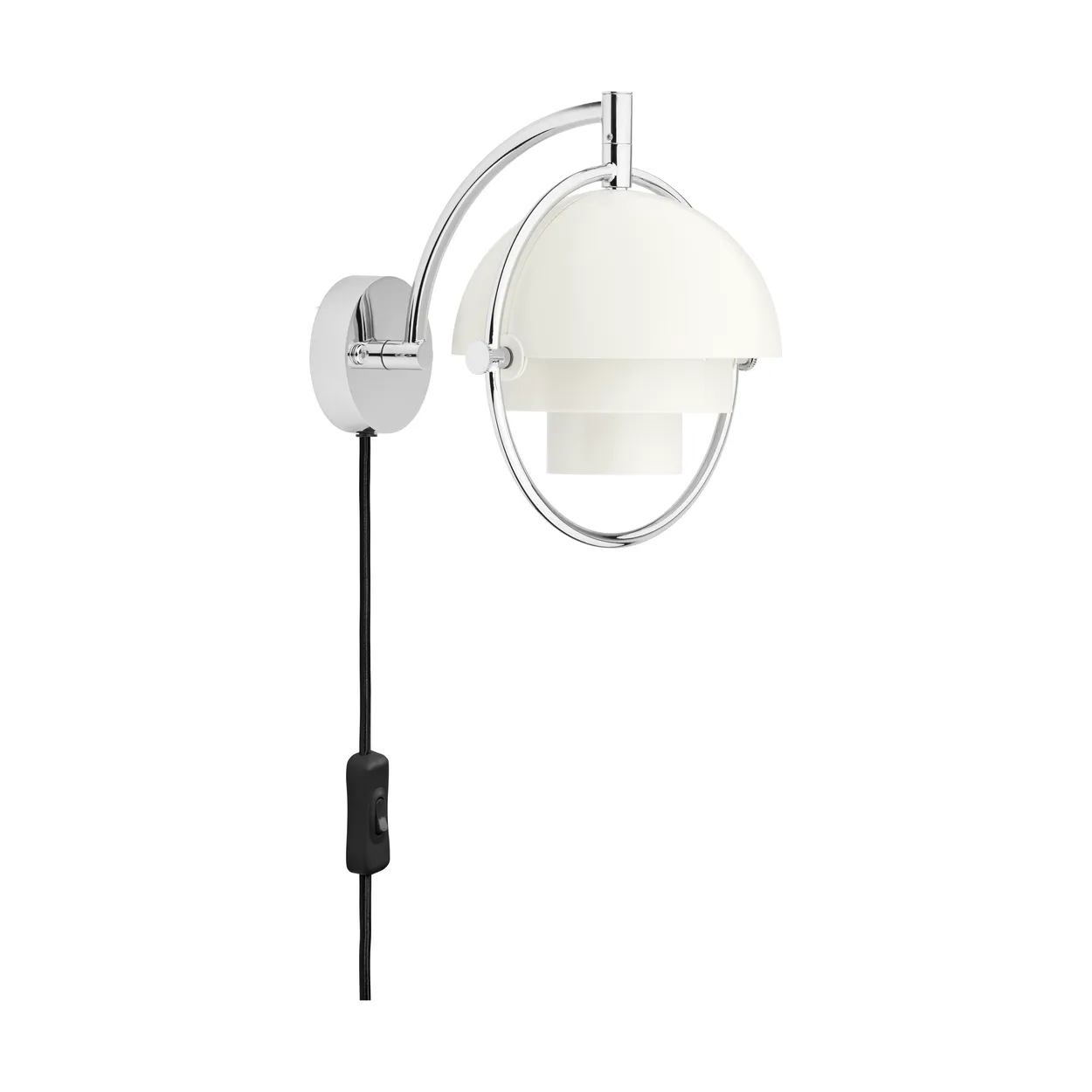 GUBI Multi-Lite wall lamp White-chrome | Scandinavian Design | Wall lights | White