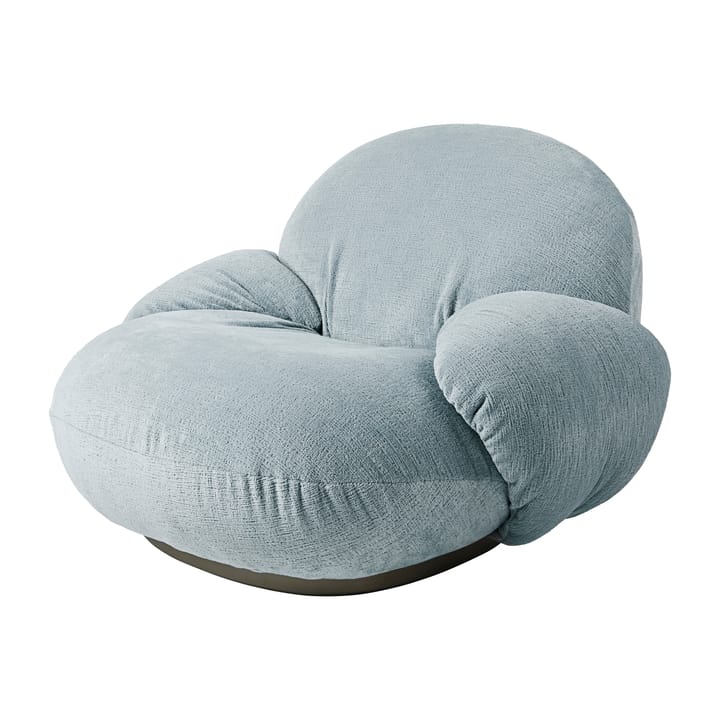 Pacha lounge chair with arm rest - Mumble 02-pearl gold - Gubi