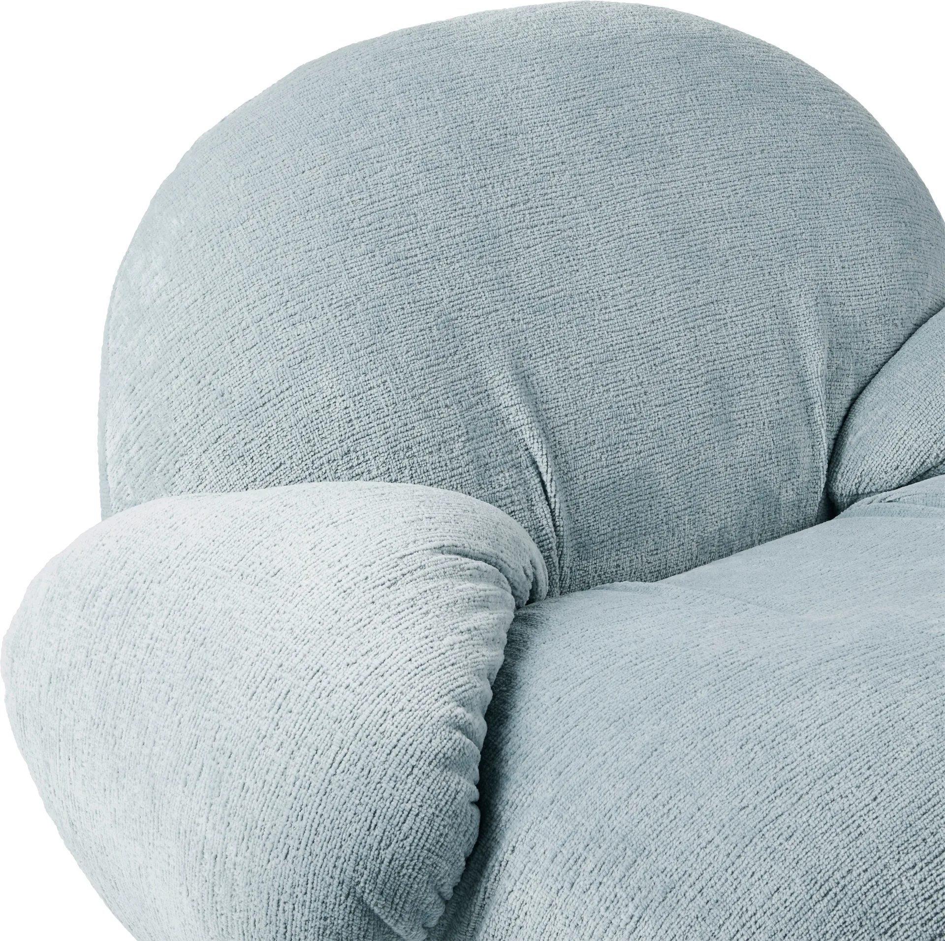 Pacha lounge chair with arm rest, Mumble 10-pearl gold GUBI