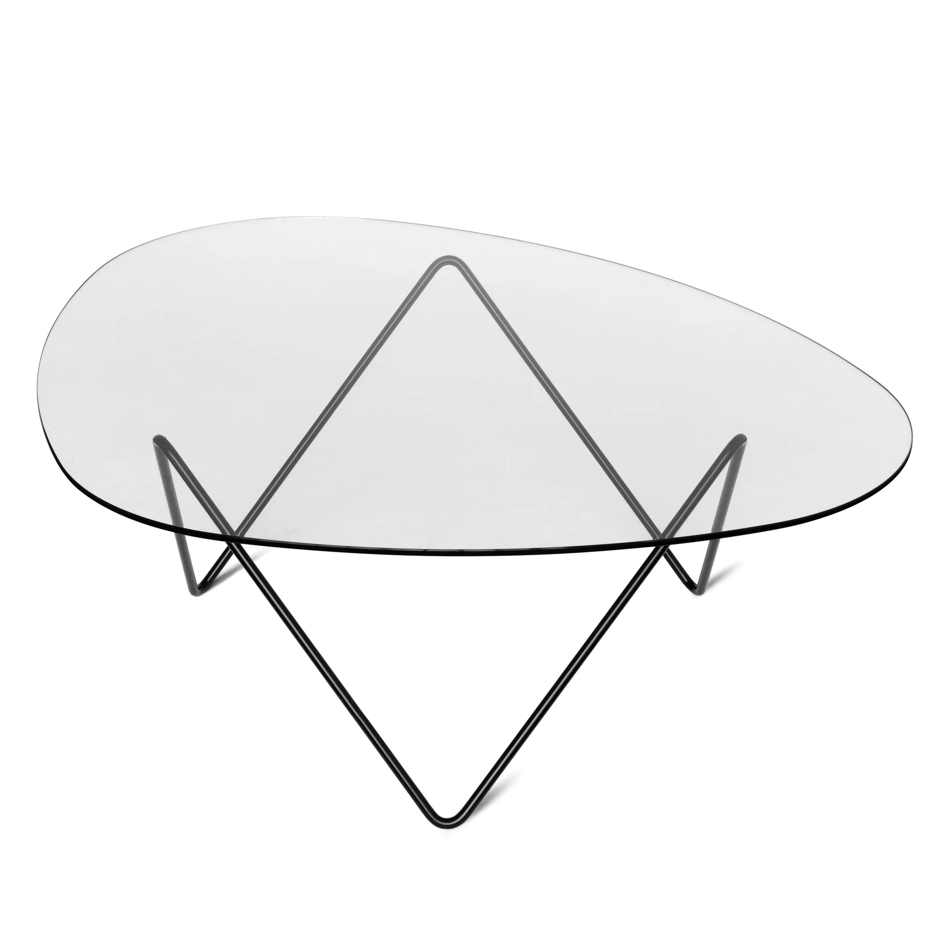 Pedrera sofa table, Black GUBI