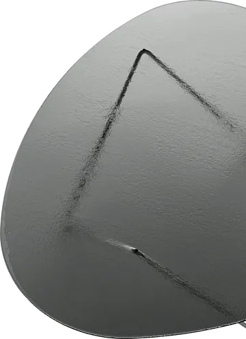 Pedrera sofa table - Chrome-structured glass smoke - GUBI