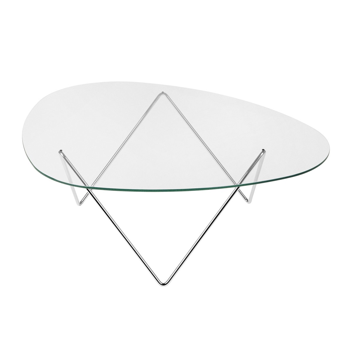 GUBI Pedrera sofa table Chrome | Scandinavian Design | Coffee tables | Silver-coloured