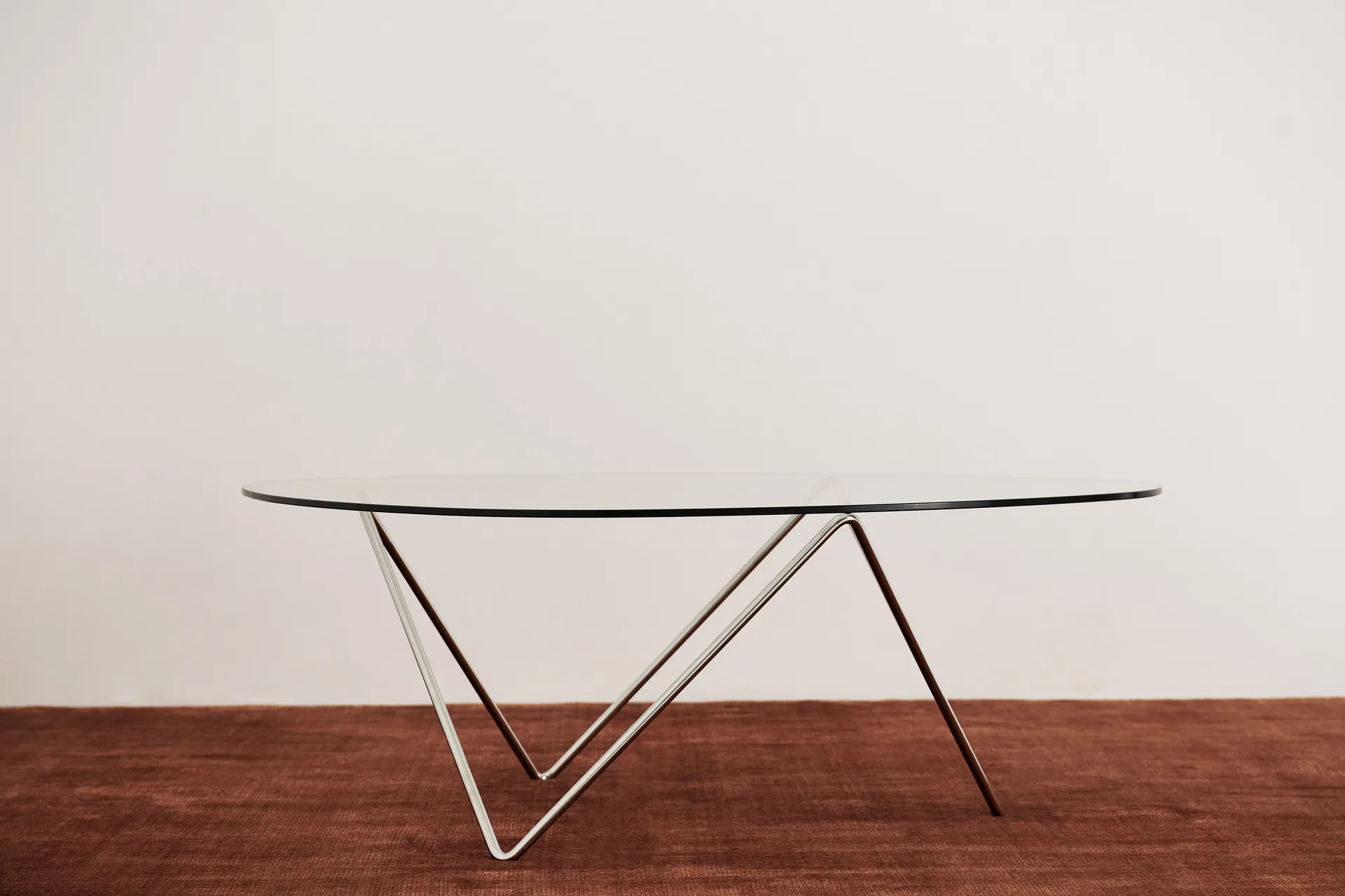 Pedrera sofa table, Chrome GUBI