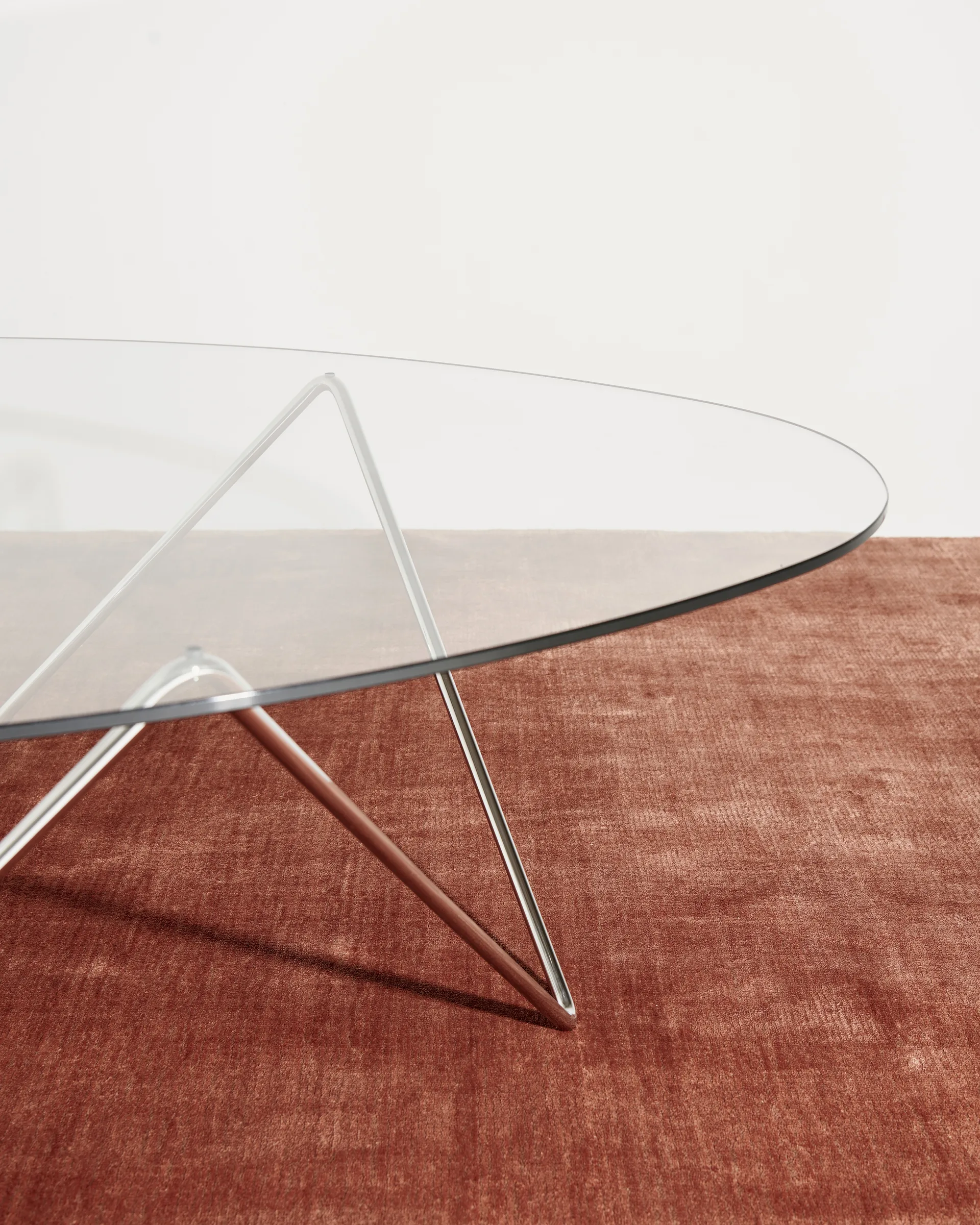 Pedrera sofa table, Chrome GUBI