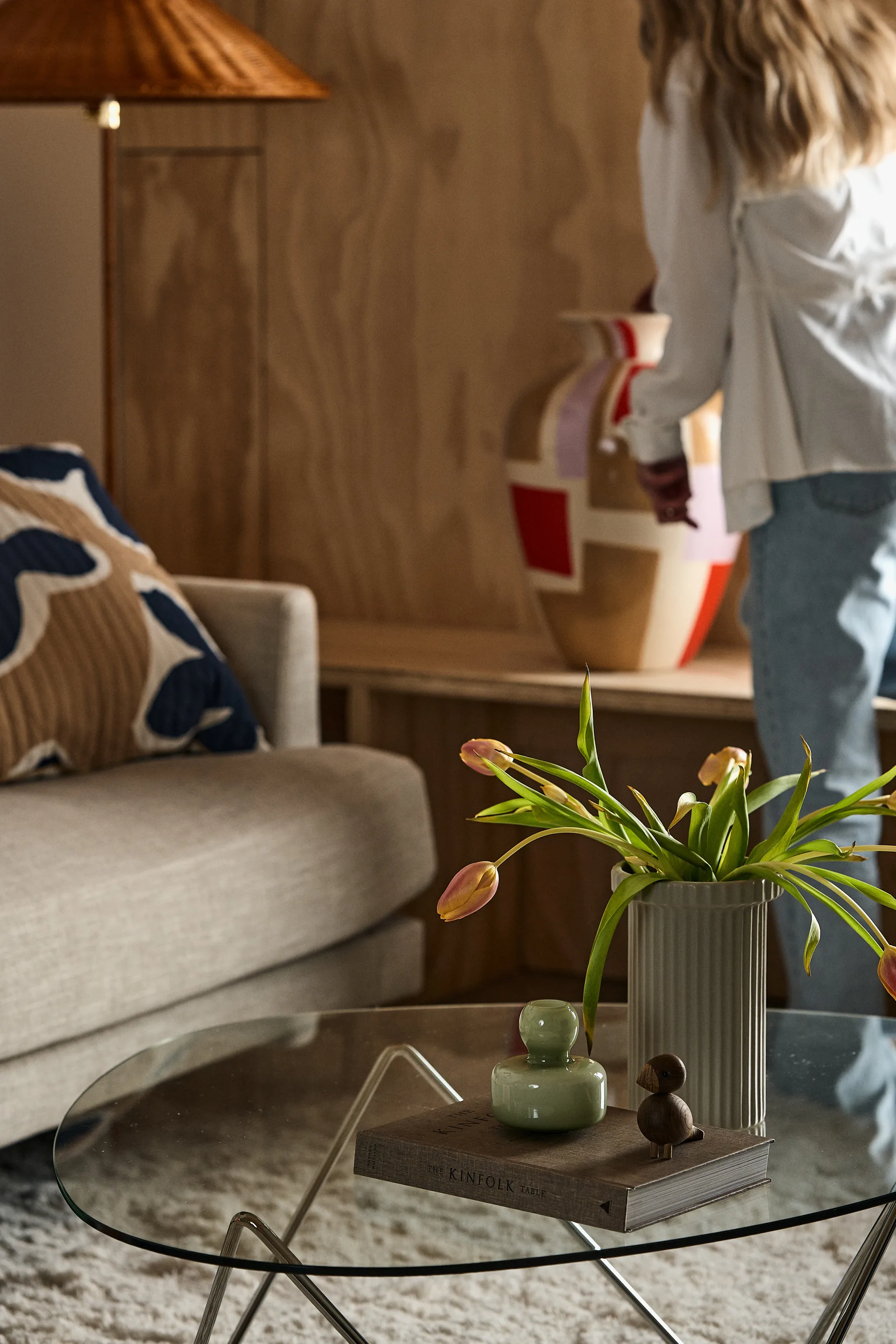 Pedrera sofa table, Chrome GUBI