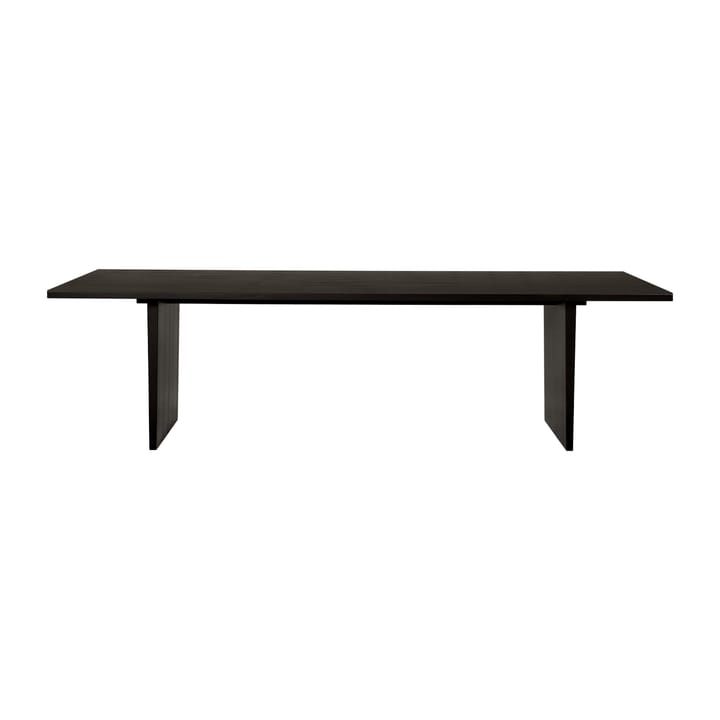 Private dining room table 100x260 cm - Brown-black stained oak - GUBI