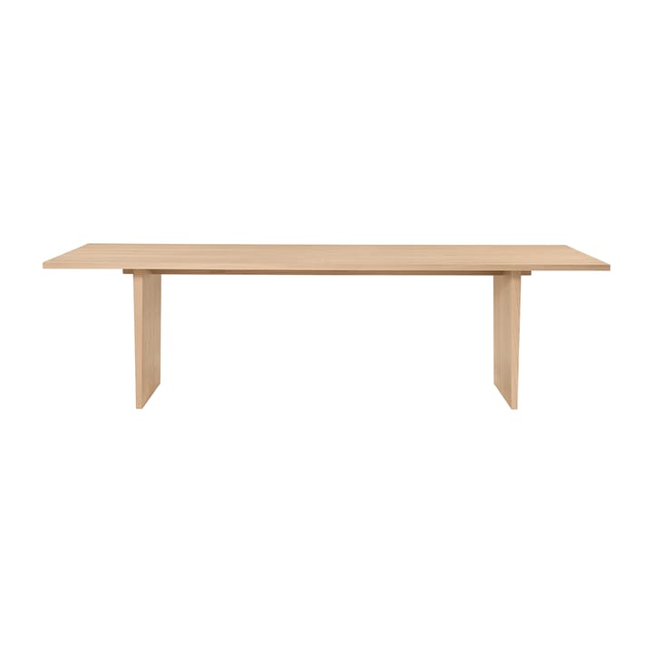 Private dining room table 100x260 cm - Light-stained oak - GUBI