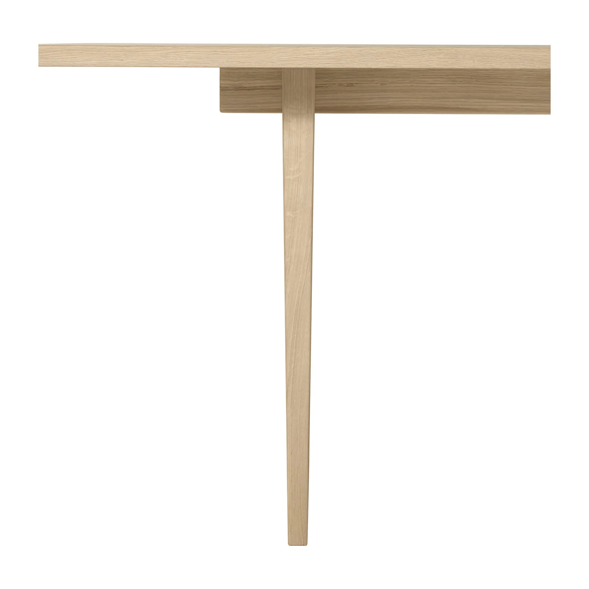 Private dining room table 100x260 cm, Light-stained oak GUBI