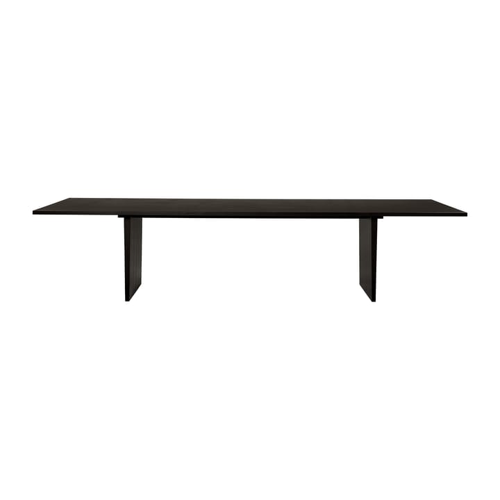 Private dining room table 100x320 cm - Brown-black stained oak - GUBI