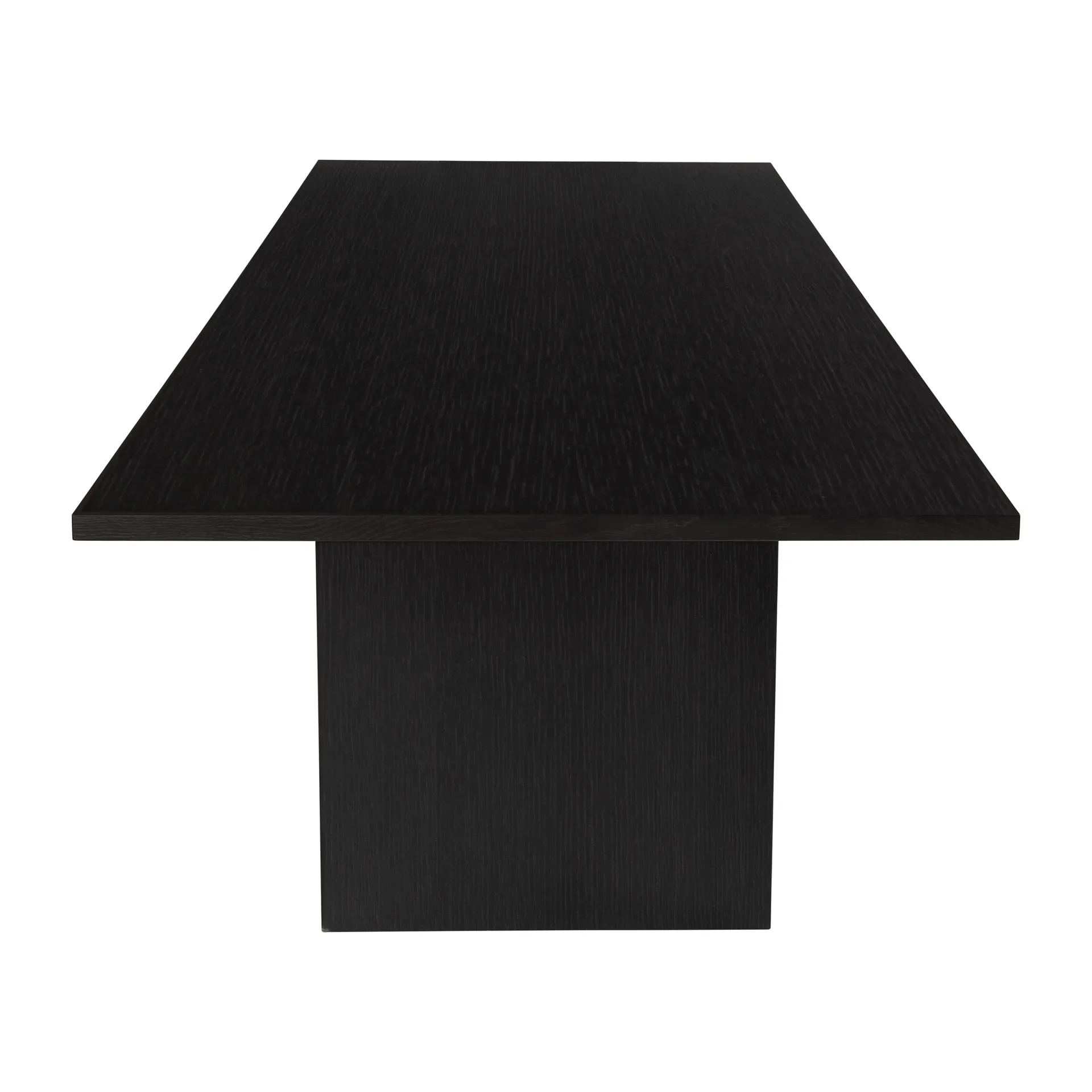 Private dining room table 100x320 cm, Brown-black stained oak GUBI