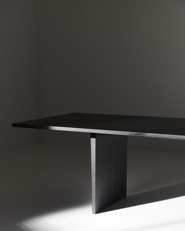 Private dining room table 100x320 cm - Brown-black stained oak - GUBI