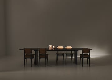 Private dining room table 100x320 cm - Brown-black stained oak - GUBI