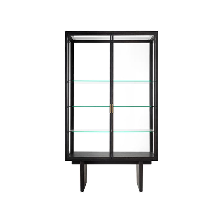 Private display cabinet - Glass. brown-black stained oak - GUBI