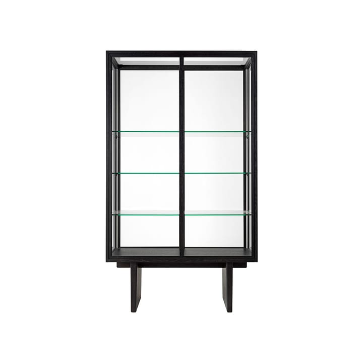 Private display cabinet - Glass. brown-black stained oak - GUBI