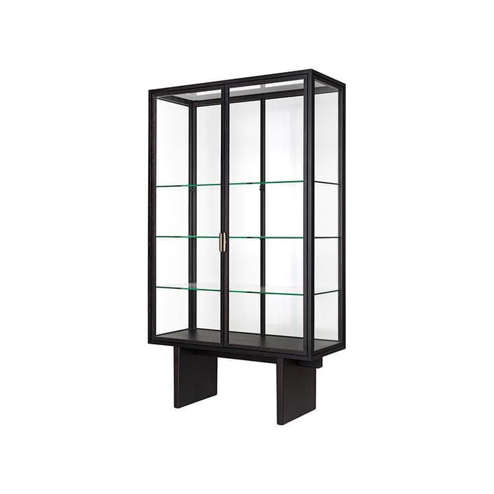 Private display cabinet - Glass. brown-black stained oak - GUBI