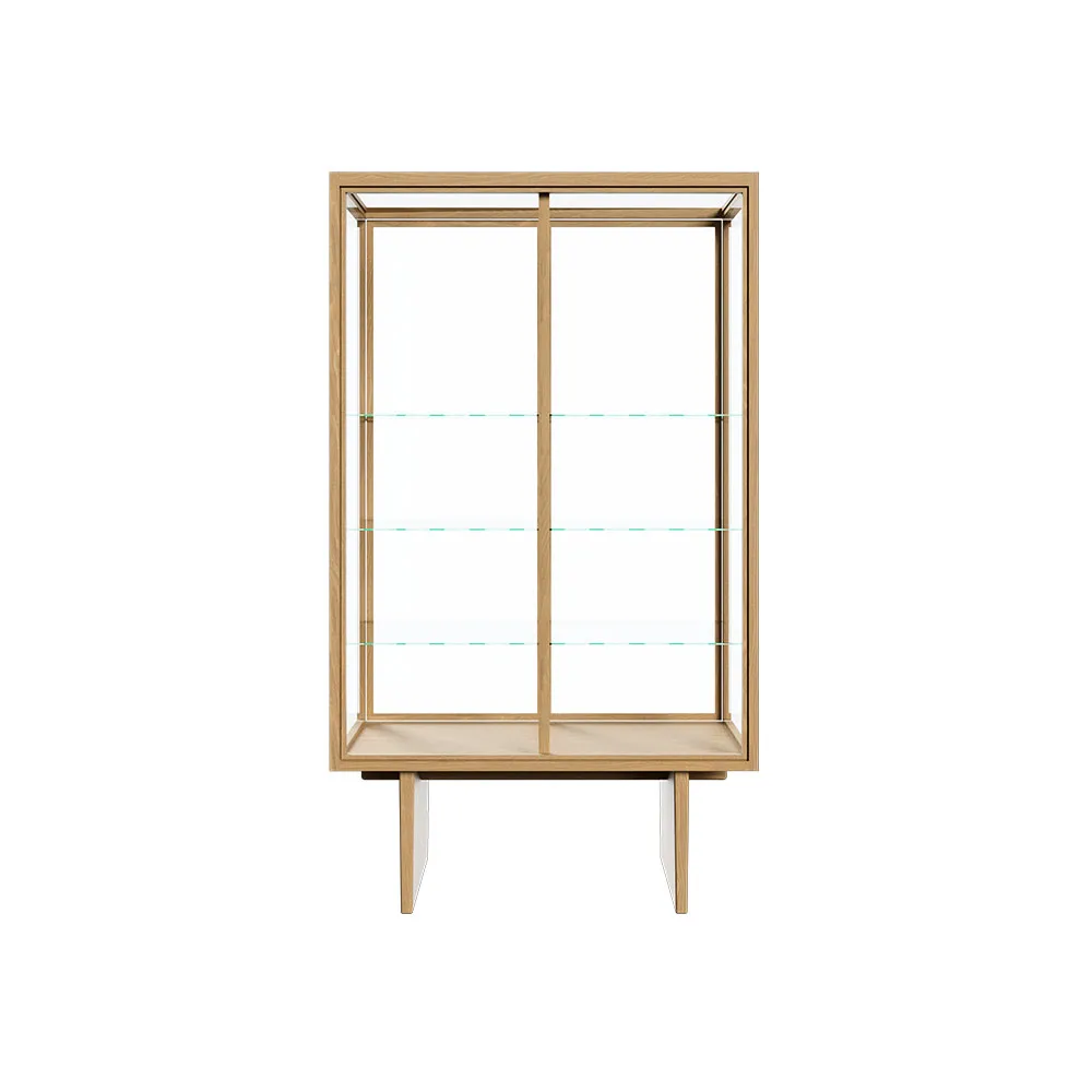 Private display cabinet, Glass. light stained oak GUBI