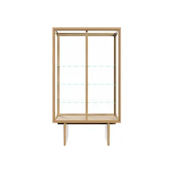Private display cabinet - Glass. light stained oak - GUBI
