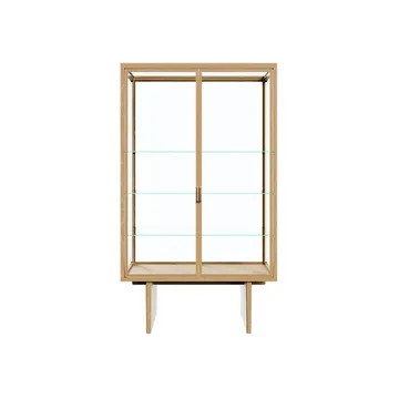 Private display cabinet - Glass. light stained oak - GUBI