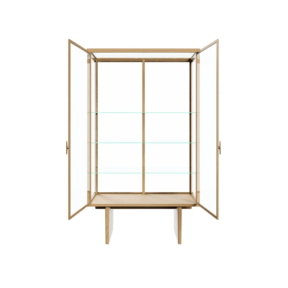 Private display cabinet, Glass. light stained oak GUBI