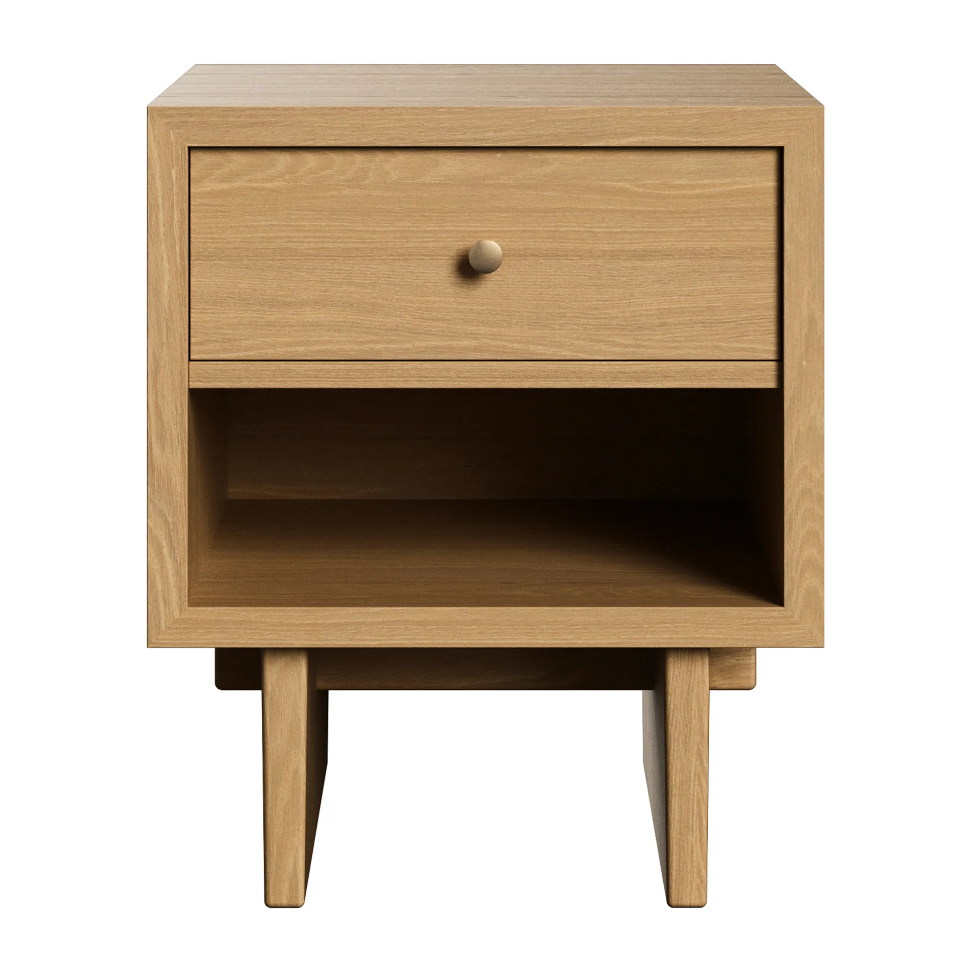 Private side table 40x50 cm, Light stained oak GUBI