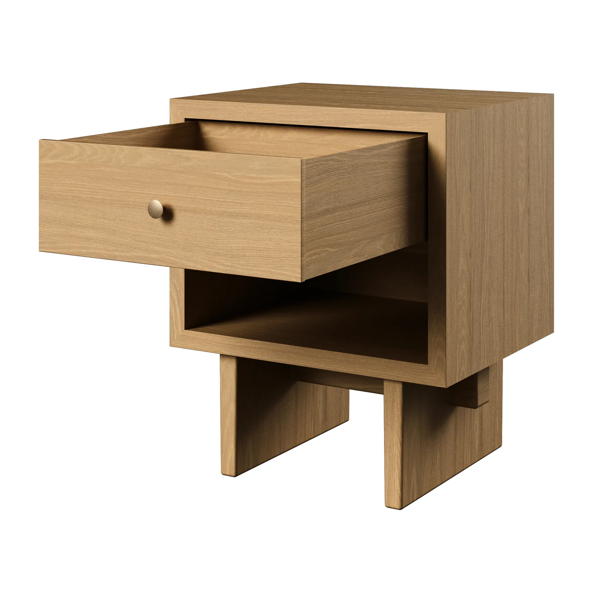 Private side table 40x50 cm, Light stained oak GUBI