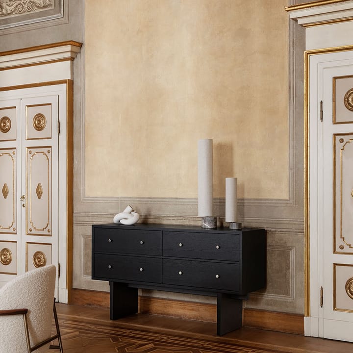 Private side table, Black, black stained oak GUBI