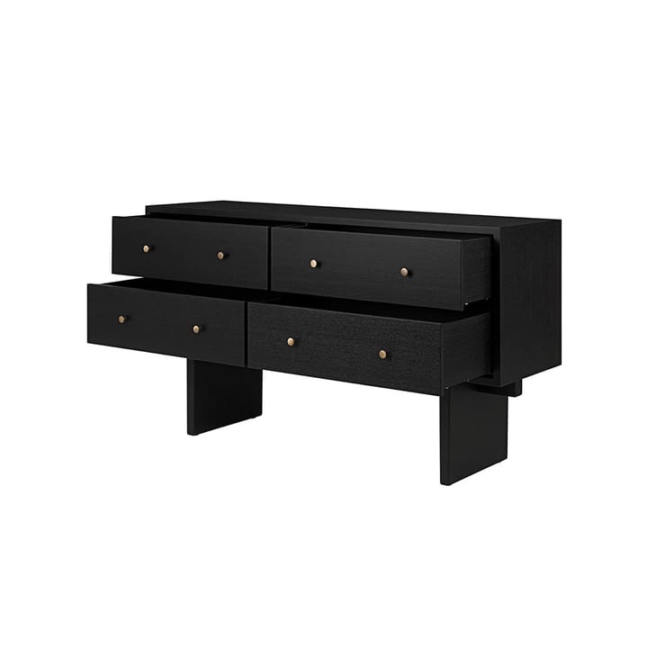 Private side table, Black, black stained oak GUBI