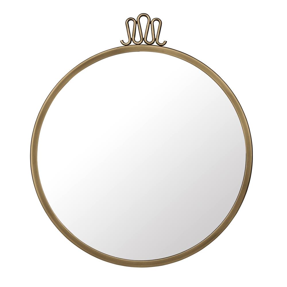 GUBI Randaccio Circulaire mirror o 42 cm | Scandinavian Design | Round mirrors | Silver-coloured