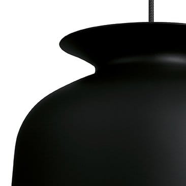 Ronde pendant large - charcoal black - GUBI