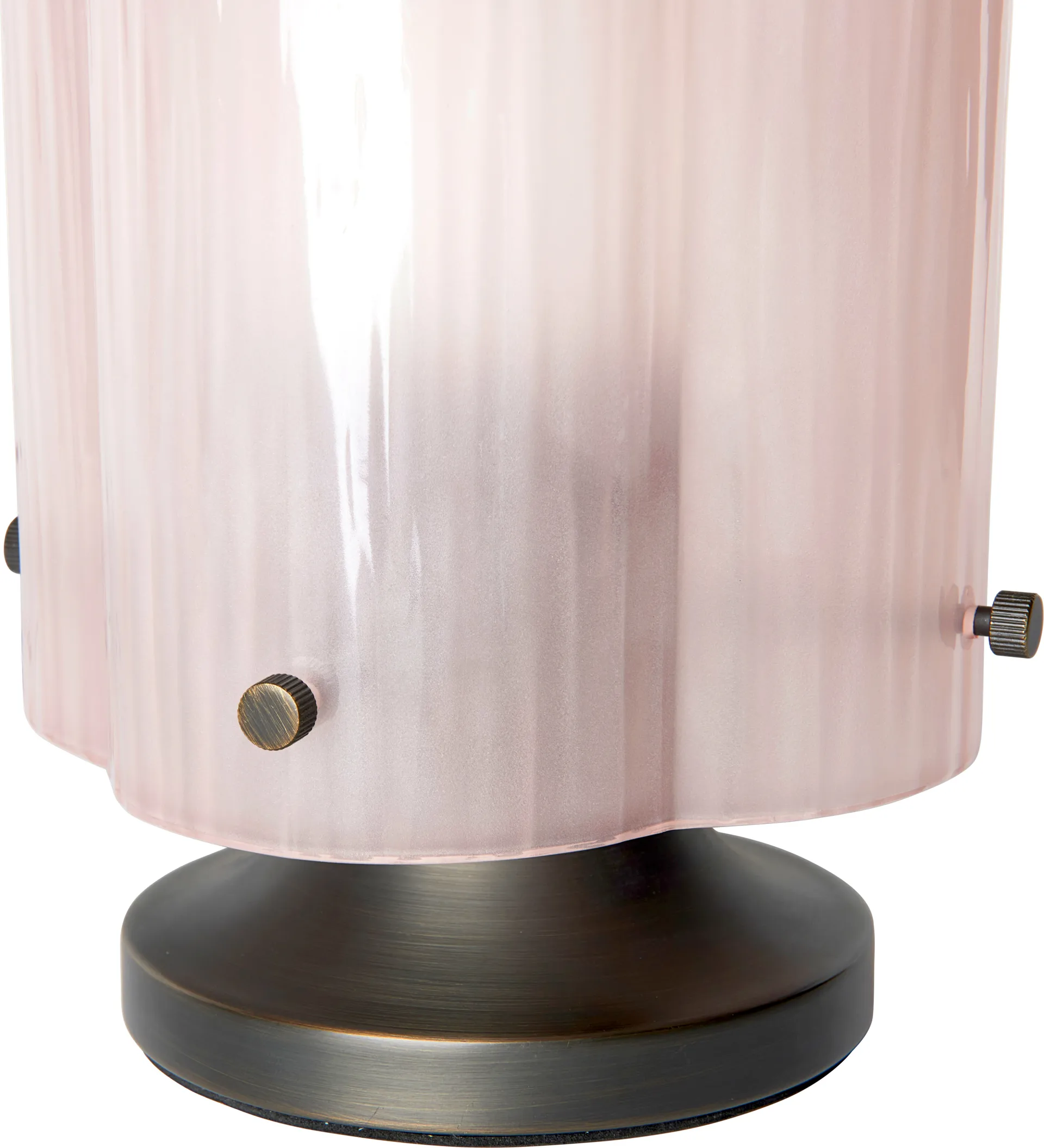 Seine table lamp Ø17.2x26.2 cm, Brass-coral GUBI