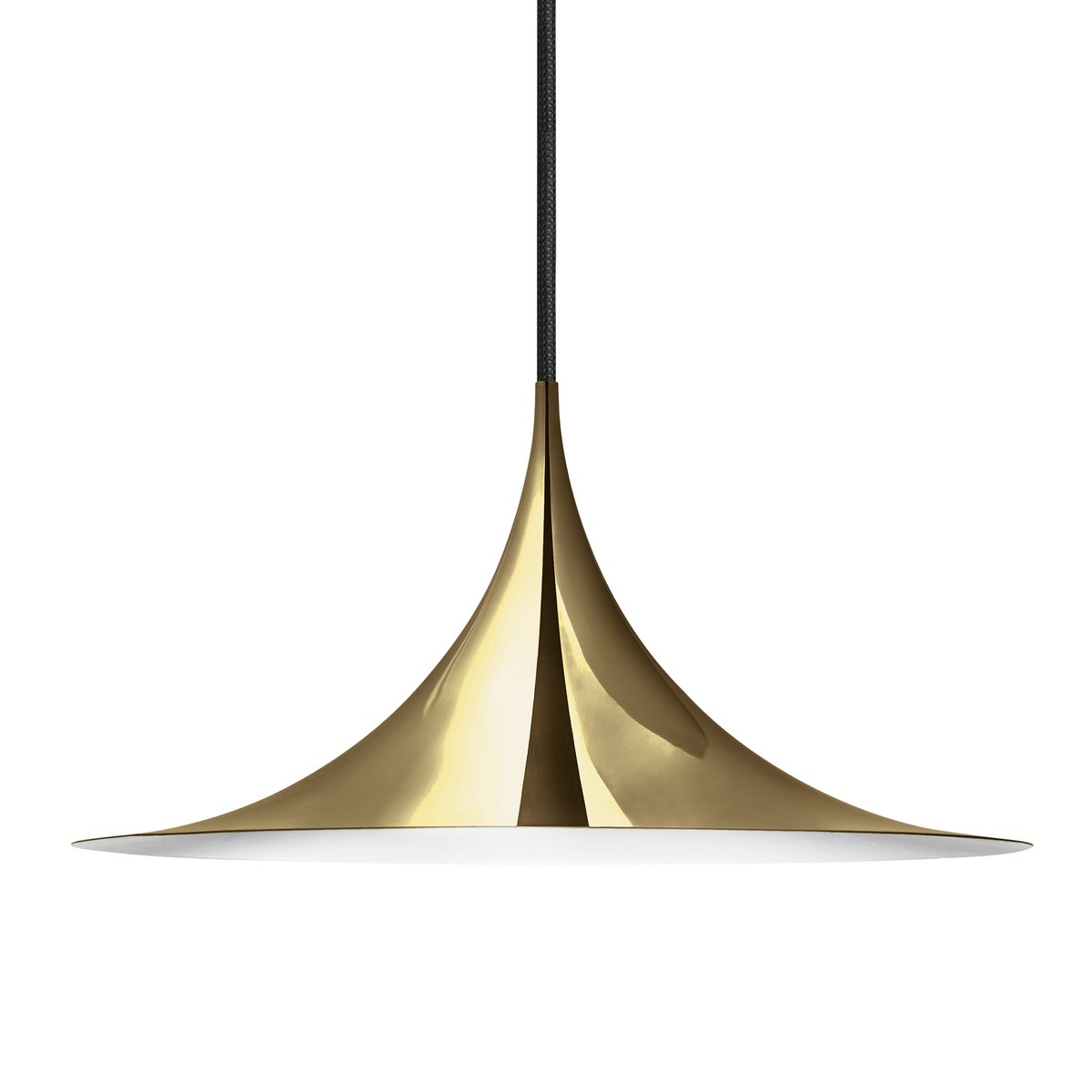 GUBI Semi lamp Ø 30 cm Polished brass | Scandinavian Design | Pendant lamps | Gold-coloured