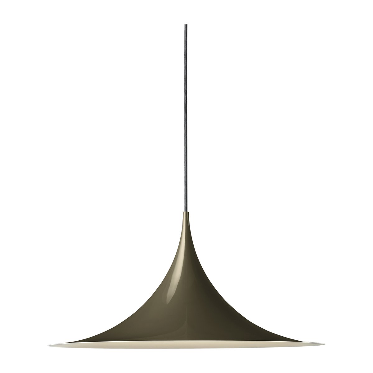 GUBI Semi lamp o 47 cm Dark cocoa glossy | Scandinavian Design | Pendant lamps | Brown