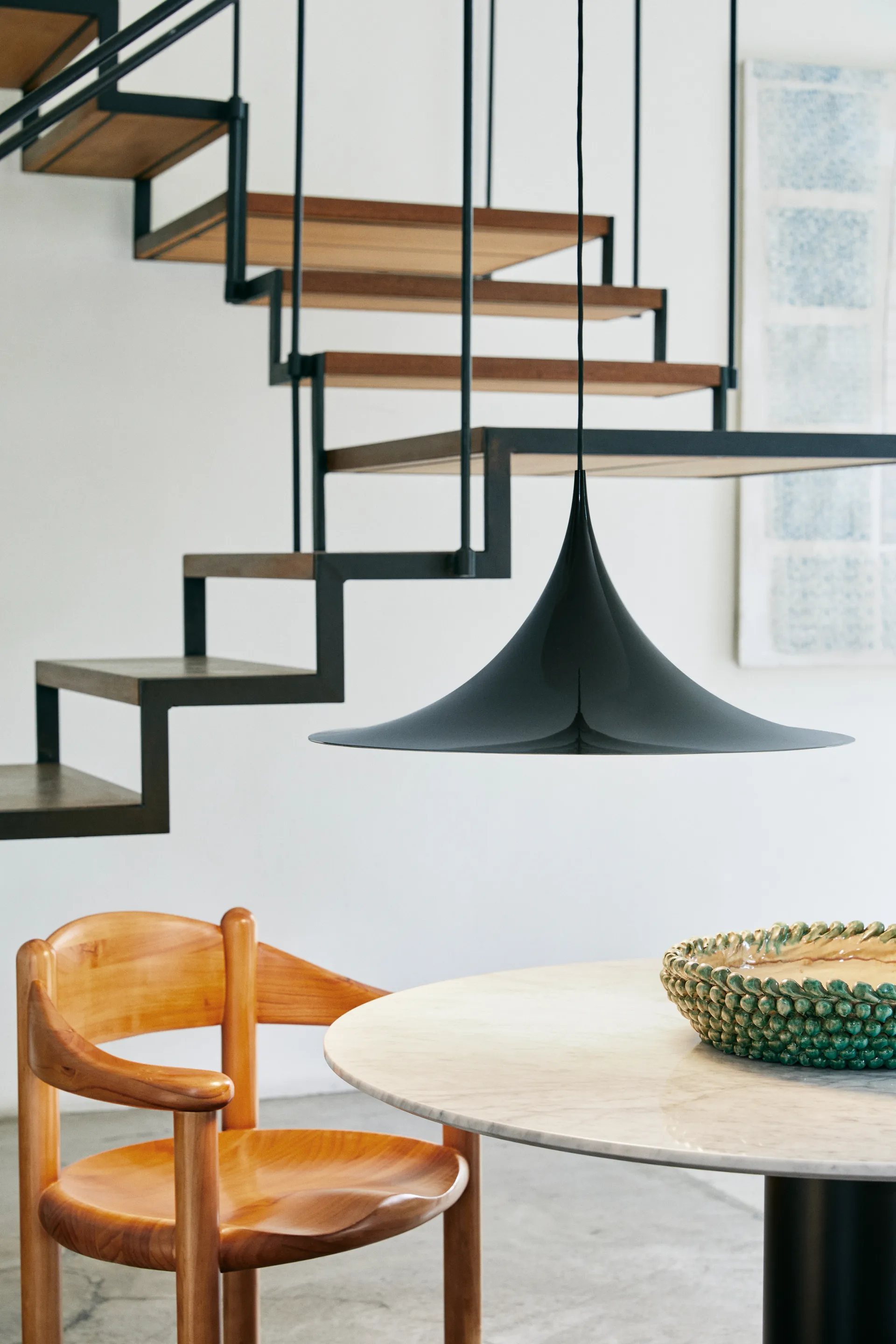 Semi lamp Ø 60 cm, Dark cocoa glossy GUBI