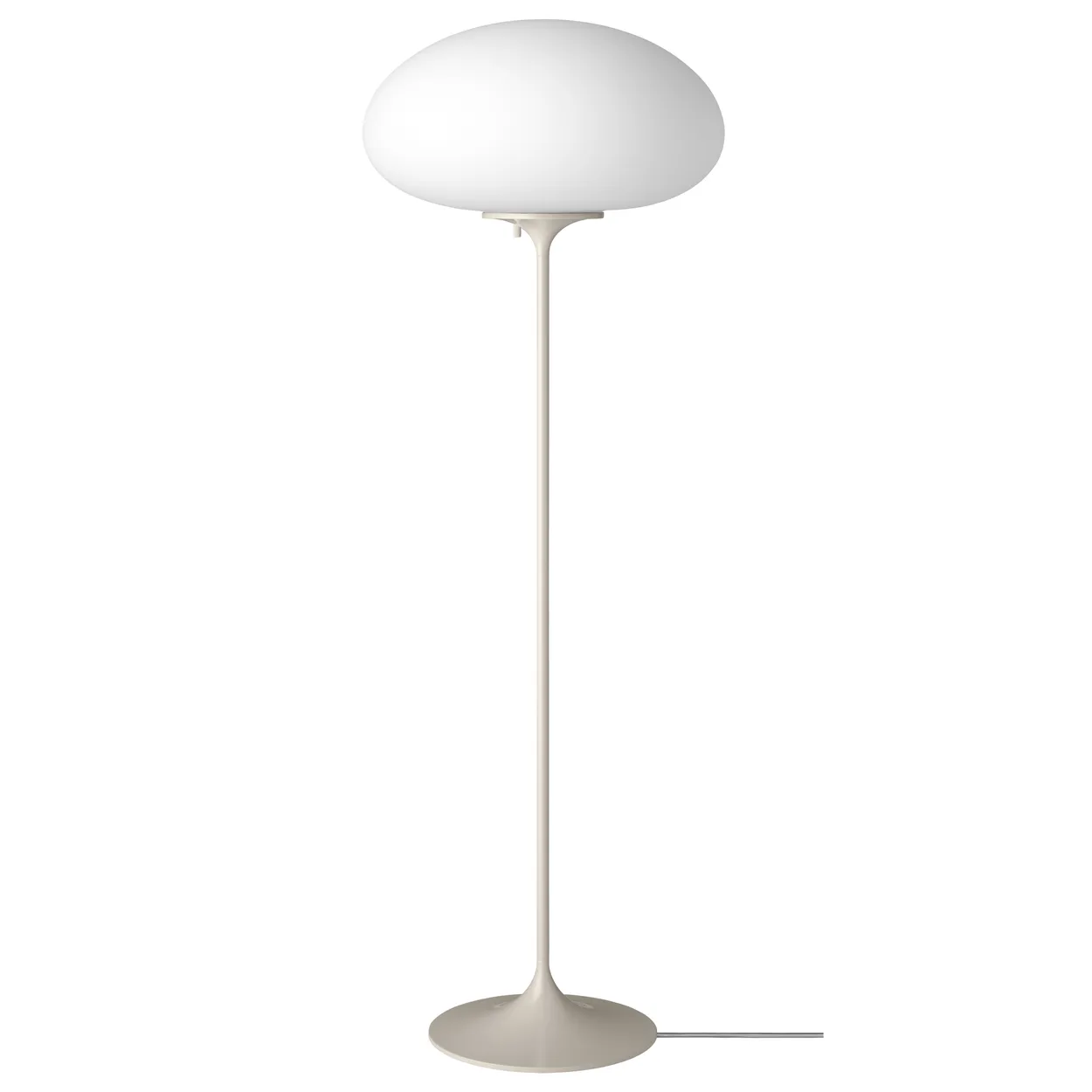 GUBI Stemlite floor lamp 110 cm Pebble Grey | Scandinavian Design | Floor lamps | Grey